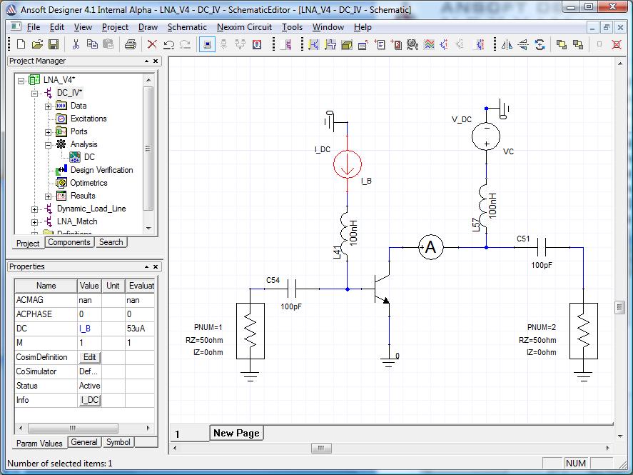 DC Analysis DC Analysis (direct current) Initializes the circuit, then solves the circuit equations to derive the DC operating point.