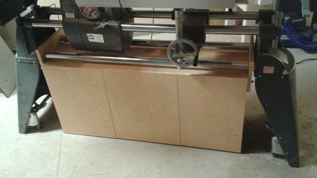 for all the lathe tools Most likely a vertical drawer for the chisels and we