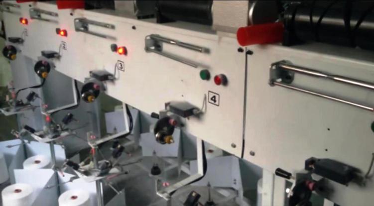 Operating Propeller Winding Machine: Creel the required number of cones in the cone holders. Operate the control switches for starting and stopping the machine.