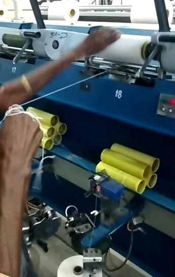 cheese Taking broken thread from cones and