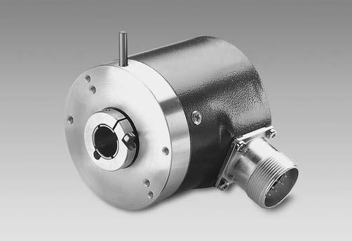 with through hollow shaft Features Encoder multiturn / SSI Optical sensing method Resolution: singleturn 14 bit, multiturn 12 bit Compact design Cost-efficient mounting High reliability by