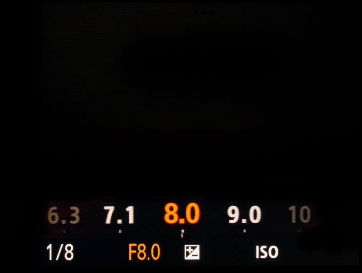 Exposure Settings Guide The Exposure Settings can be displayed temporarily in the EVF or