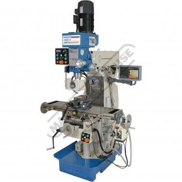 HM-54GV - Turret Milling Machine Inverter Variable Speed, Geared Head Horizontal & Vertical Ex GST Inc GST (X) 600mm (Y) 200mm (Z) 340mm Includes Digital Readout, Vice & Collet Chuck System $7,250.