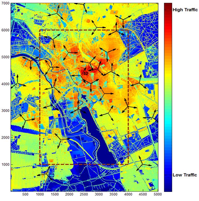 Hannover scenario & modeling Advanced AAS model based on Kathrein 3GPP contributions Realistic in/outdoor ray tracing propagation model (including 3D building data) Realistic traffic intensity maps