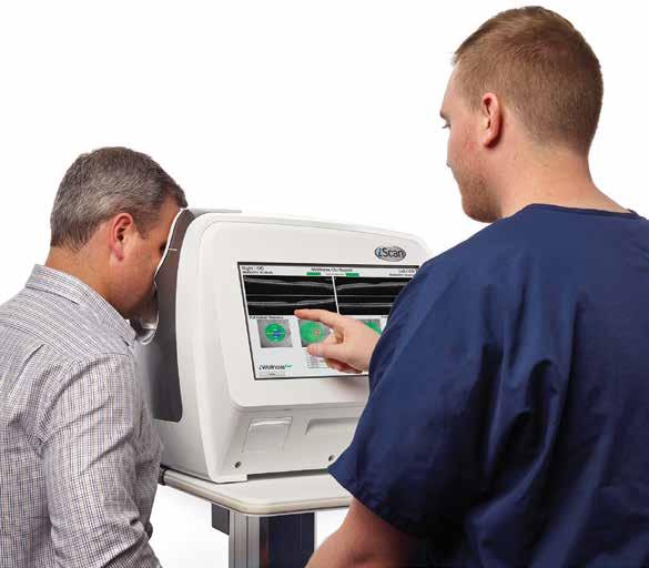 iscan OCT The OCT that practically runs itself Welcome to the world of guided OCT where advanced scanning is realized in a system so user-friendly it even talks to patients.