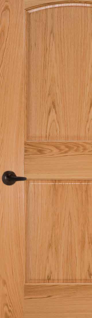 FIRE-RATED DOORS 20-MINUTE FIRE DOORS 1-3/4" thick; maximum size: 4'-0" x 8'-0" x 1-3/4" for a single door, 8'-0" x 8'-0" for pair with 3- or 4-point latching Raised, raised (flat back), flat, and