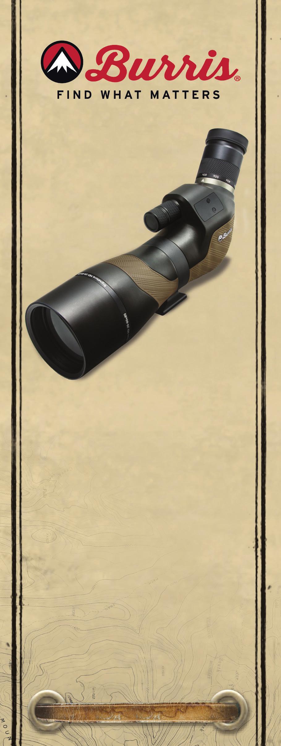 SIGNATURE HD SPOTTING SCOPE User Guide This user guide includes information for the Signature HD Spotting