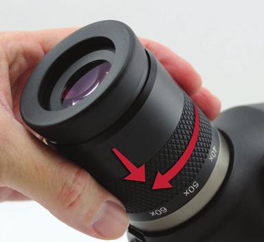 Setting Up Your Spotting Scope for Use To attach the eyepiece to the scope, remove the lens