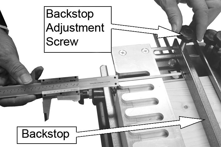 SETTING THE BACKSTOP POSITION The distance the backstop needs to be positioned from the front of the template fingers depends on the size of router base fitted to your router, The formula to