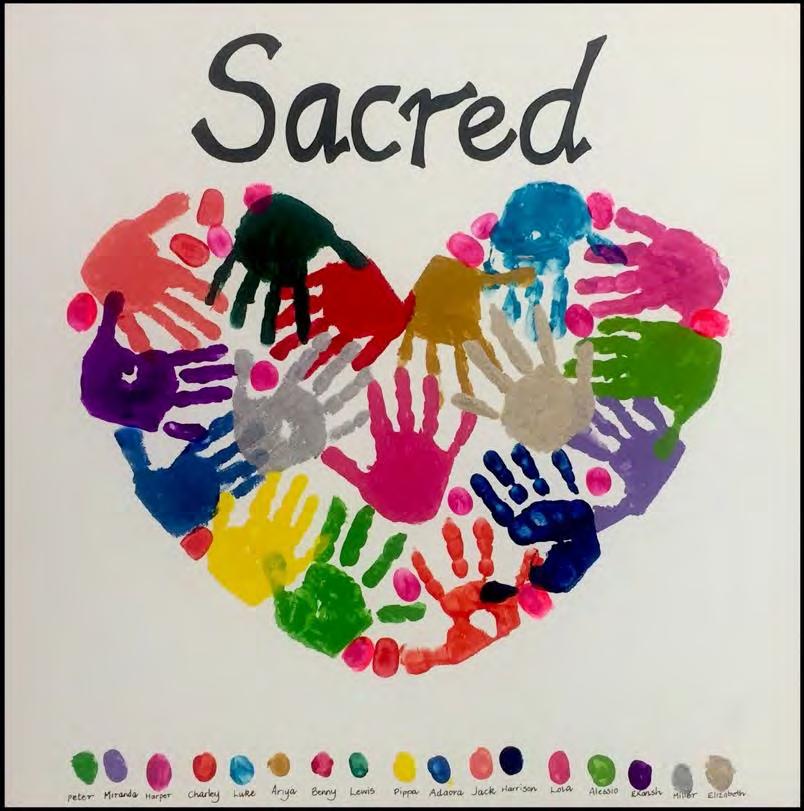 Art Work 7 OUR SACRED HEARTS by PRE KINDY The Pre-Kindy students are our future Sacred Hearts.