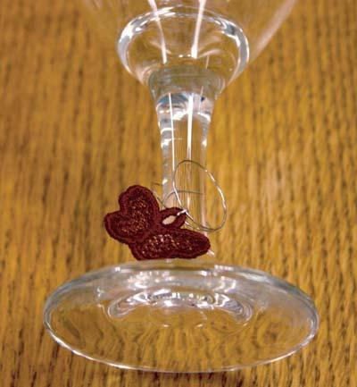 Attaching Charm to Glass 1.