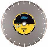 PETROL SAW DRY CUTTING SAW BLADES - PETROL SAW STANDARD DCU Application: Universal building materials such as concrete, clay