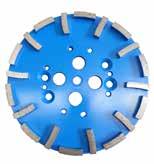 STANDARD GRINDING PLUGS & PLATES Part No Dimensions Application Type 20037405 20037406 250mm x 10 Segments 250mm x 20 Segments Epoxy/Hard Concrete - Fast grinding 10 Segments recommended for electric