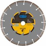ANGLE GRINDER DRY CUTTING SAW BLADES - ANGLE GRINDER STANDARD DCU / DCU - FC Application: Universal building materials such as concrete, clay bricks, natural stone, etc.