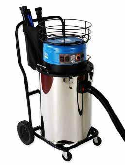FLOOR GRINDING DUST COLLECTION SYSTEM DUST & WATER COLLECTION SYSTEM VCE2000 Dust & water Vacuum Details: - Robust undercarriage. - Stainless steel body container.