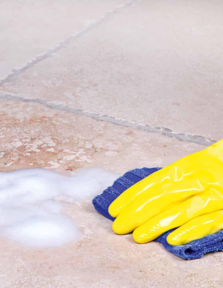 CHEMICALS Cleaning, Protecting, and Care KGS Stone Care Program This program includes a selection of products for cleaning, protecting, and caring for natural stone, ceramic, engineered stone, and