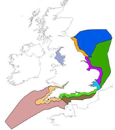 United Kingdom: England Marine Management Organisation 11 plan areas East plans: completed 2014, 3- year