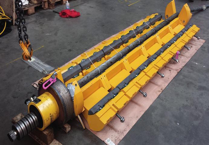 Featuring a titanium tension bar system and supplied complete with installation equipment, two of these clamps have now been installed in the Gulf of Mexico.