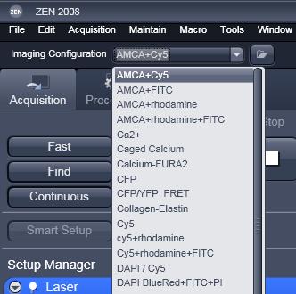 3 3. Select the Configuration you need Pick Imaging Configuration from the drop down menu Select the