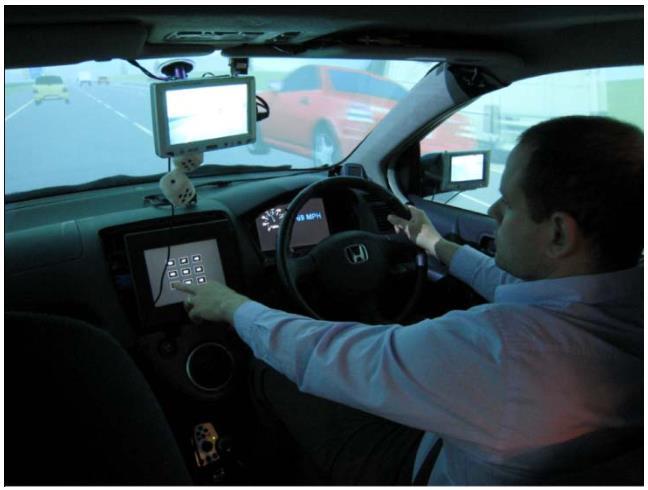 Example: Touchscreen haptics in a car Studying the effect of touchscreen haptics on driving performance in a simulator (Pitts et al.