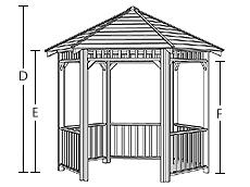shingles required Floor kit sold separately Please note that this gazebo is not intended to