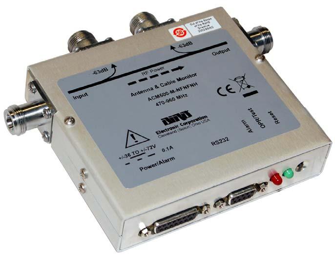 Bird ACM Series Antenna and Cable Monitor Figure 3 Bird ACM Power Monitor The ACM (Figure 3) is designed to monitor RF Distribution networks and to detect antenna and cable faults while monitoring