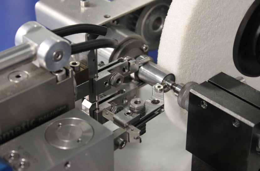Application example spindle Economic solution for series manufacturing Measurement requirements Measurement of length and diameter on a spindle with a cycle time of 35 seconds including charging and