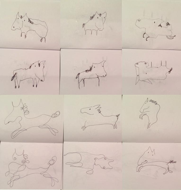 Assignment #2 Draw 100 (or so) Imaginary Horses When you draw from imagination, you are actually drawing from memory.