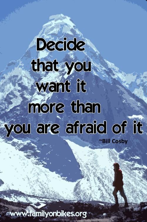 We can allow fear to stop us from living life fully or we can choose to embrace it and live anyway. What s your choice? Reality of Fear You are not scared of the dark. You're scared of what s in it.
