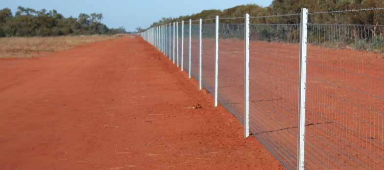 PLANNING SAMPLE FENCE DESIGN STOCKSAFE-T 15/150/15 WITH APRON The Waratah Stocksafe-T fence design may be used as an external boundary fence to prevent animals such as kangaroos, wild dogs and