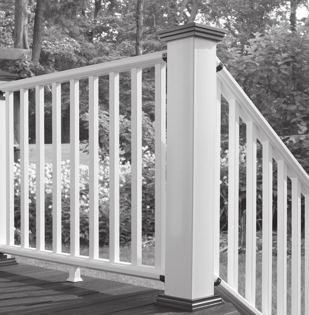 INSTRUCTION MANUAL RAILING PRODUCTS BEGIN TO AGE AS SOON AS THEY ARE EXPOSED TO NATURE.