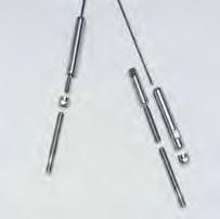 Kit Assemblies for Runs with Two Turns (up to 180 ) continued For inside-of-post to inside-of-post applications, use the 371 or 471 series: Adjust-a-Body with Hanger Bolt 1/8 or 3/16 1x19 stainless