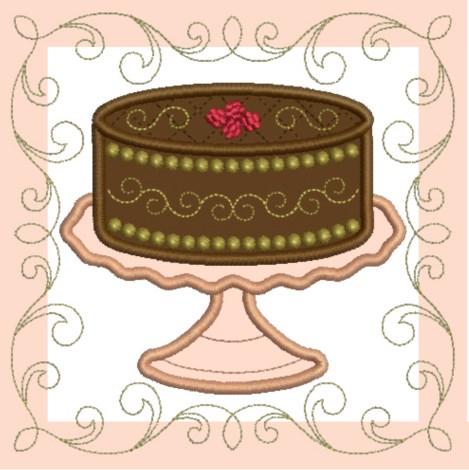 Please see the color chart on page 6 for the appliqué sections for the Sundae square.