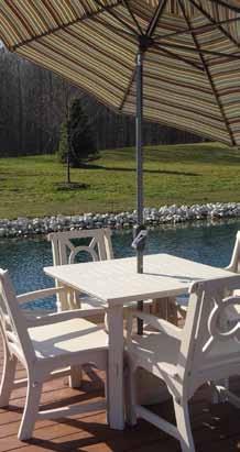 table DINING TABLES Our dining tables are an all-weather,