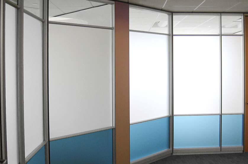 ACID ETCHED GLASS Benefits Varying levels of translucency available