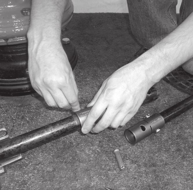 Lubricate outside of Brass Sleeve and slide over threaded stem end to prevent O-ring damage.
