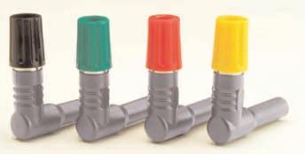 250581 Set of three color-coded test leads, 25, 50, 100 ft.