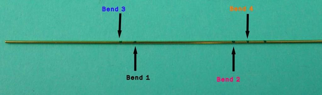 Figure H12 - Bending sequence for the pump handle This author used the long nosed round pliers Figure H5 for