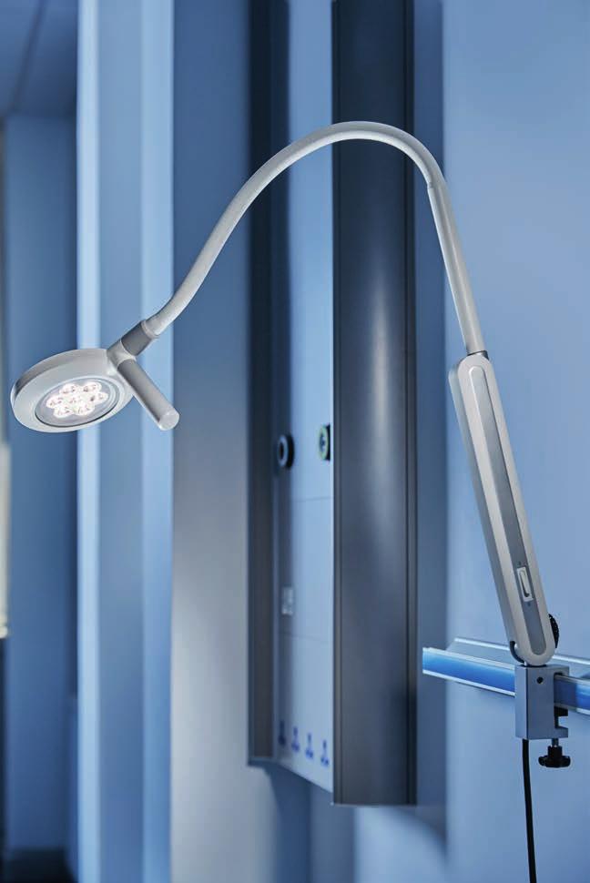 Premium Performance Coolview CLED23 TM Advanced best-in-class lighting intensity, anti-microbial examination lamp.