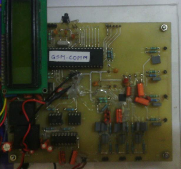 Fig.4.11 shows the developed PCB for the micro-controller section.