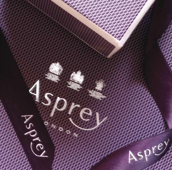 22 THE ART OF GIVING Rich purple, for centuries recognised as the colour of royalty and opulence, is the signature of the Asprey House.