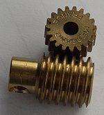 Conventions of Machine Parts Assembly and Drawing Worm and Worm Gear: Worm and worm gear in combination, i.e., in meshing is known as worm gearing and is used in speed reducers requiring large reductions.