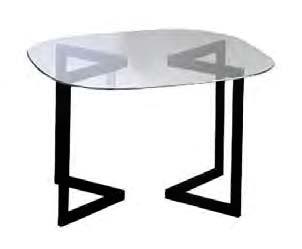TABLES GEO CONFERENCE TABLE glass/black steel 82041 glass/chrome 82051
