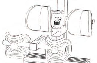 From the reverse side, pull on the zip-tie to stretch the Retainer Spring and Cable Loop so that they align with the holes in the back of the Front Ankle Bar Housing (Figure ).