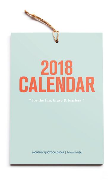 NEW! CALENDARS 2018 Monthly Wall Calendar.