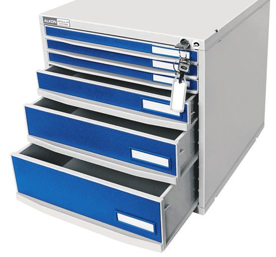 MODULAR SYSTEMS - BEIGE / GREY / BLUE Modular System - Beige / Grey / Blue is an ideal plastic filing system based on MODULAR SYSTEMS -BEIGE standard modules which can be interlocked and stacked on