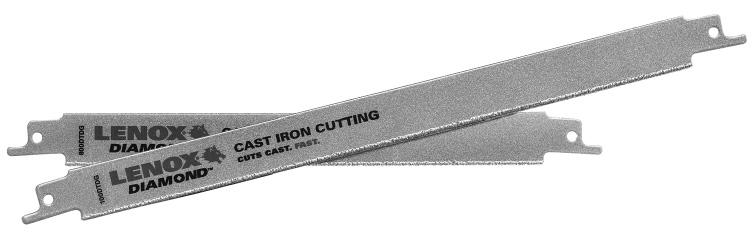 *Speed measured cutting 4'' cast iron pipe at maximum speed vs. the leading competitor. GRIT DIMENSIONS L x W x T RECOMMENDED USES PART Diamond 8'' x 3/4'' x.