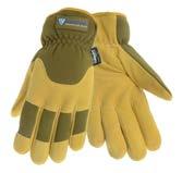 leather palm with flexible spandex back Split leather palm patch and padded knuckle