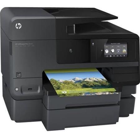 HP Officejet Pro 8630 Printer (June 2014) Built-in wireless networking Print Speed: Black: Up to 21 ppm