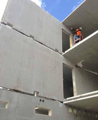 Precast erection was completed in phases vertically in five main stages, allowing the other subcontractors to successfully stage their operations to accelerate the completion of the structure to hit